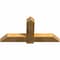 Ekena Millwork Eugene Rough Sawn Timber Gable Bracket, Western Red Cedar, 48"W x 24"H x 4"D x 6"F, 12/12 Pitch GBW048X24X0406EUG00RWR - alternate 2